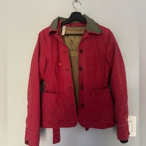 G1 Outdoor Goods Anthropologie Red Utility Jacket Small 2-in-1 Removable Lining